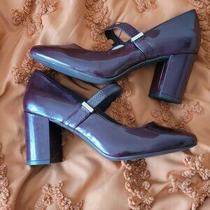 Giani Bernini Women's Cybil Mary Jane Pumps, Wine Patent Size 8.5